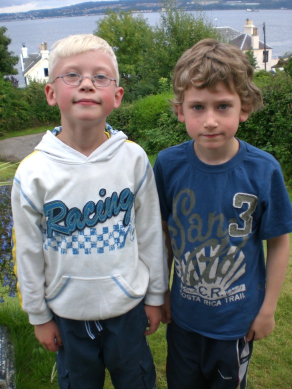 Will (right) and cousin Nat