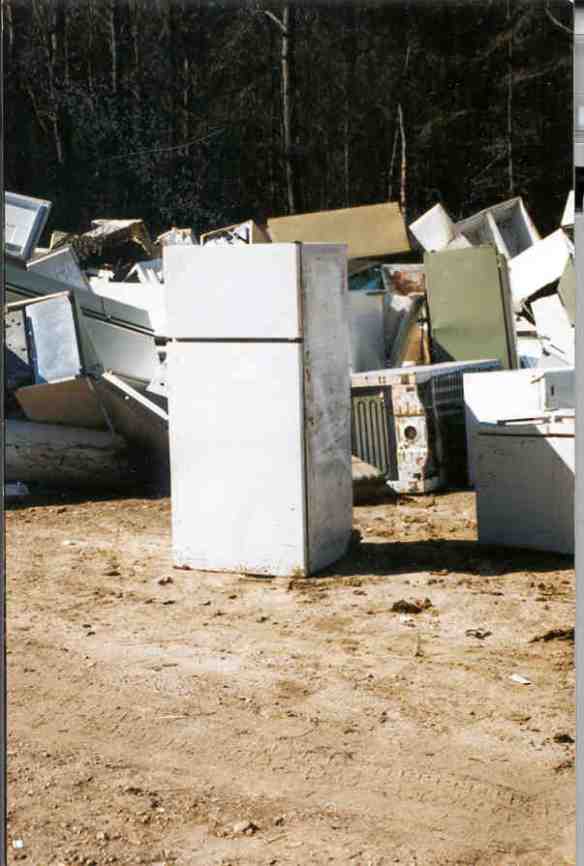 The fridge grave yard.