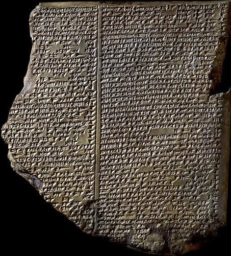 The Flood Tablet, relating part of the Epic of Gilgamesh -Nineveh 7th Century BC