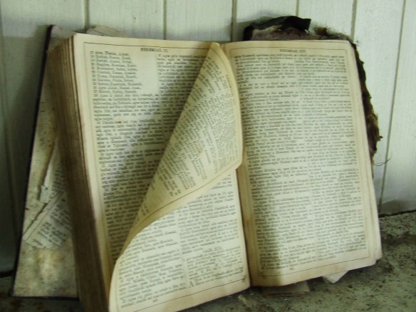 Gaelic Bible, open on the Mantlepiece. Gaelic Bible, open on the Mantlepiece.