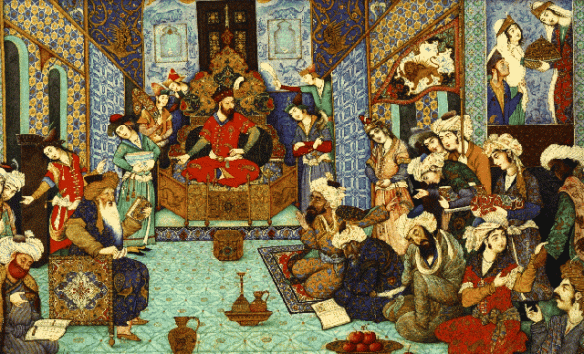The court of Sultan Mahmud of Ghazna The court of Sultan Mahmud of Ghazna