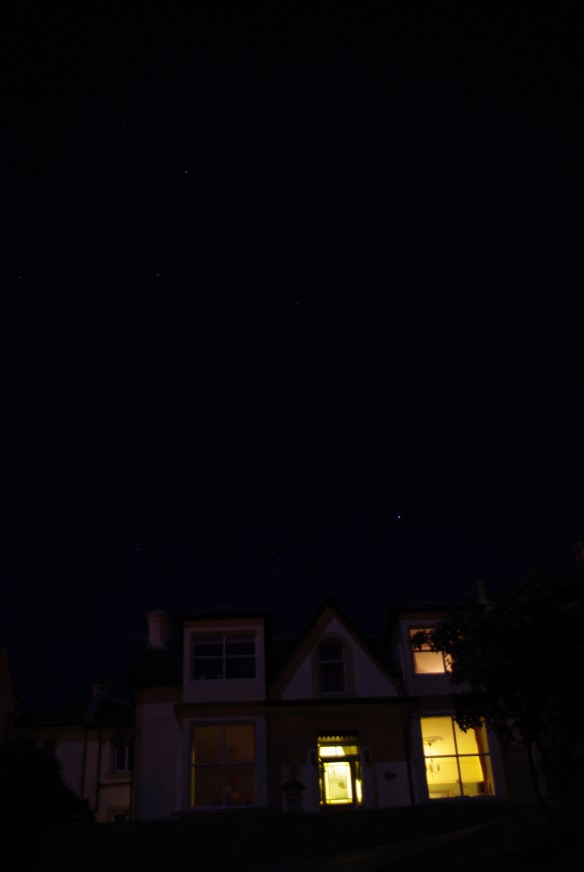 looking up the hill, 15sec exposure
