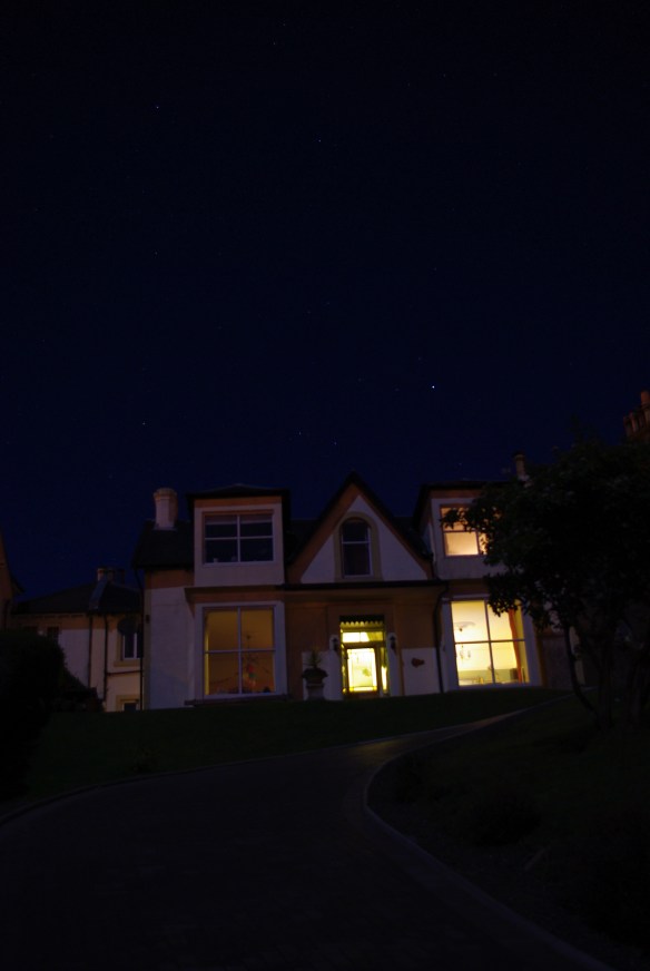 Looking up our hill, 30sec exposure