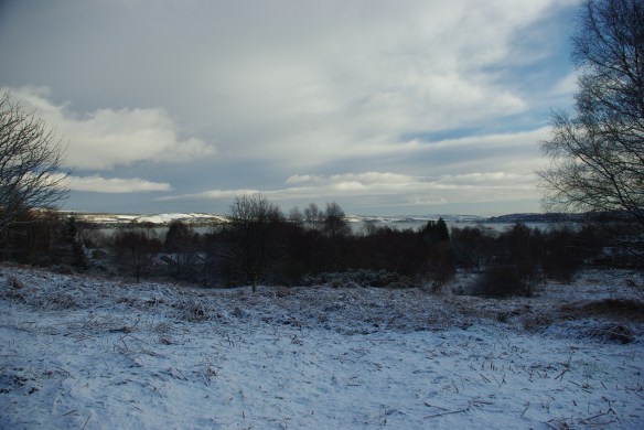 out over the Clyde from above Hunters Quay