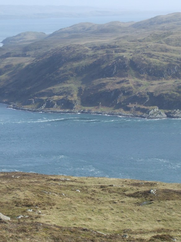 The coast of Jura, looking across the Gulf of Correvreckan from Scarba