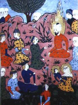 Jesus (Isa) Persian image of sermon on the mount