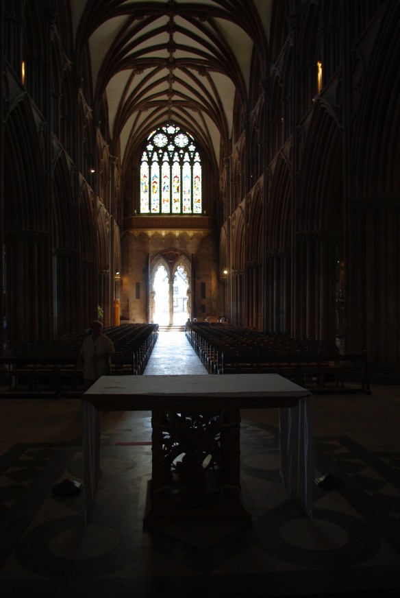 Looking outwards from the altar