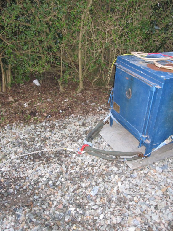 anchored to the winch line