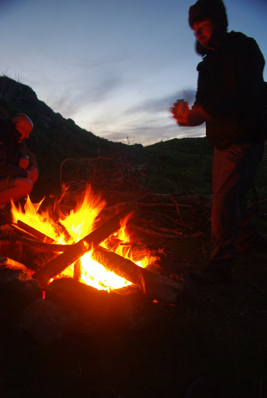 Jonny and Paul, fire