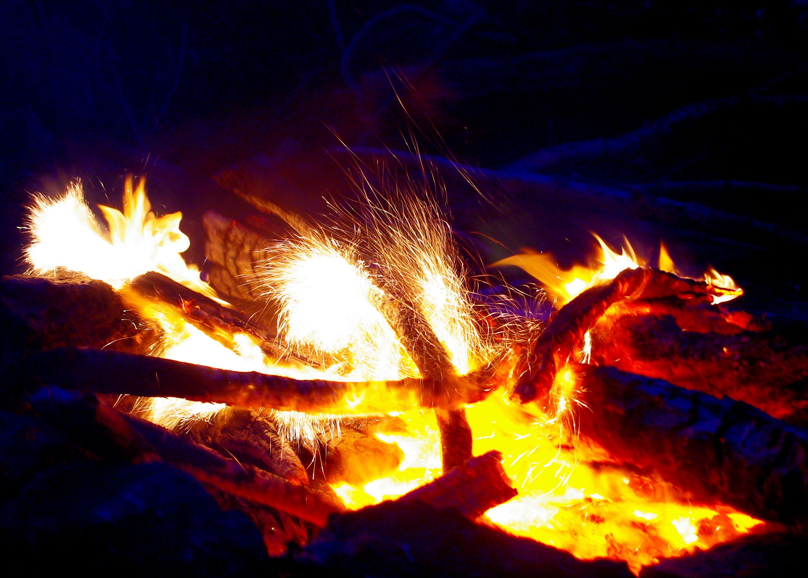iron filings scattered in fire as prayer.
