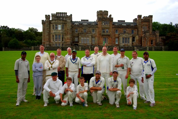 team photo, Innellan Cricket Club, Royal Botanical Gardens Edinburgh CC