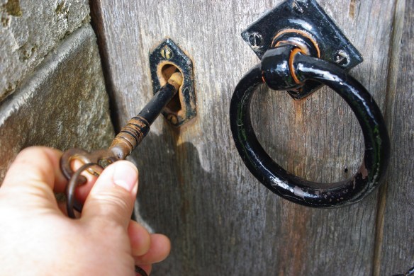 Key in the door, Kilmory Chapel