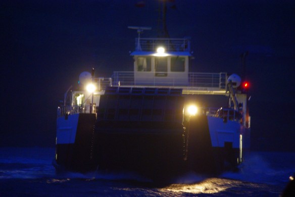 Bute ferry, storm