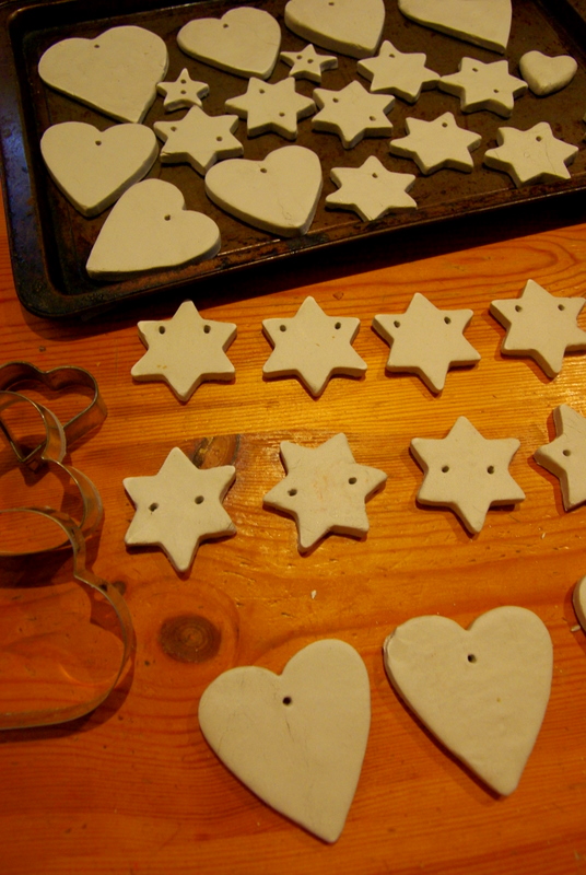 air dried clay christmas decorations