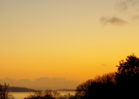 Winter sunset, the Clyde