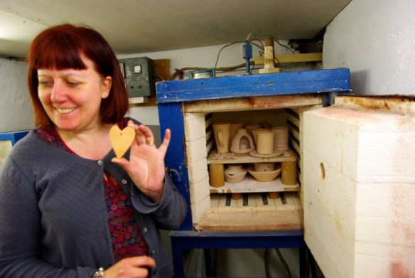 Michaela and the kiln