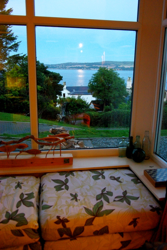 moon across the Clyde