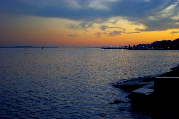 Dunoon pier, late autumn light
