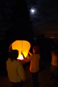 All saints eve sky lantern