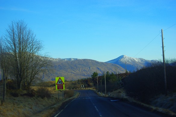 Winter road, Argyll