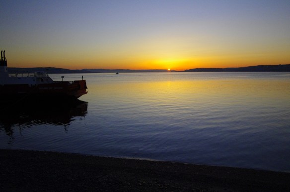 Sunrise, the Clyde, western ferries, dunoon